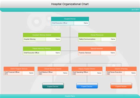 Administrative Structure of a Hospital - Edraw