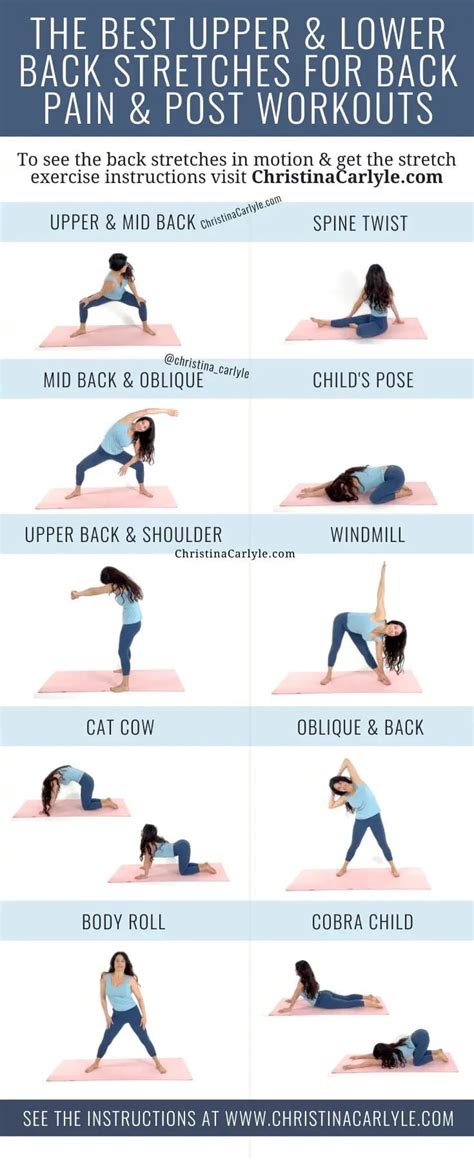 10 upper and lower back stretches for pain and to do post workout – Artofit