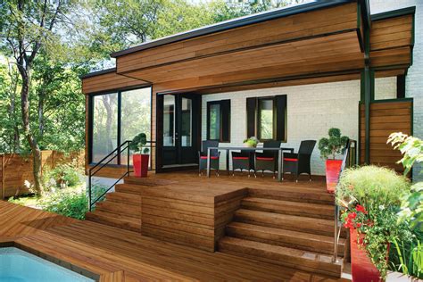 Modern Covered Deck - Unique Modern Deck Design by PPG PROLUXE Wood ...