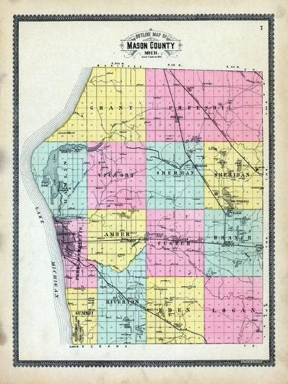 '1904, Mason County, Michigan, United States' Giclee Print | AllPosters.com