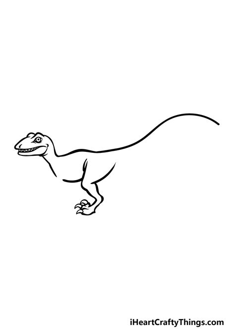 Velociraptor Drawing How To Draw A Velociraptor Step By, 47% OFF