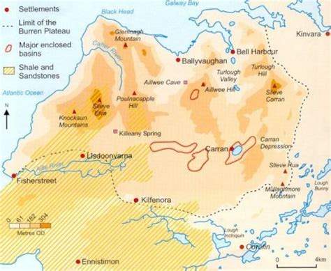 The Burren: Karst of Ireland - the Burren (map)