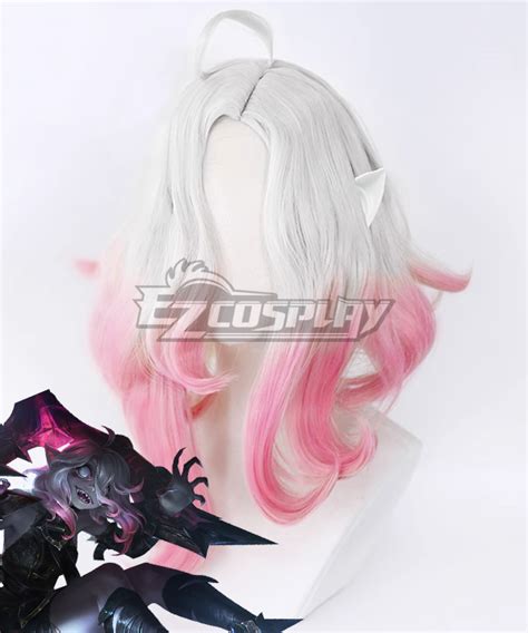 League of Legends LOL Briar Silver Pink Cosplay Wig