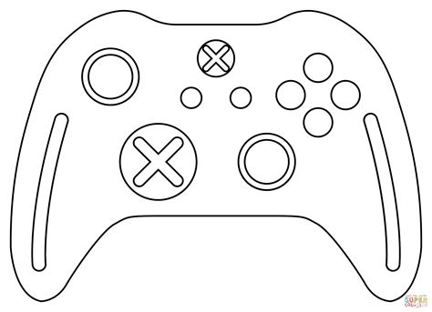 Xbox Controller Coloring Page. Free Printable Coloring Page - Coloring Home