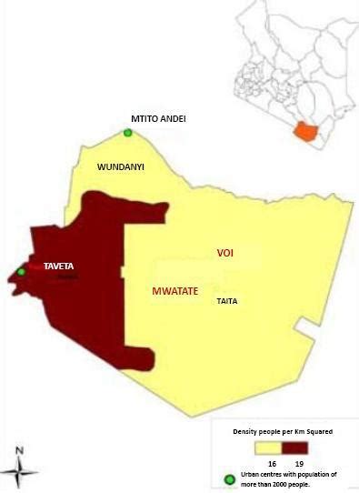 Taita Taveta County Map