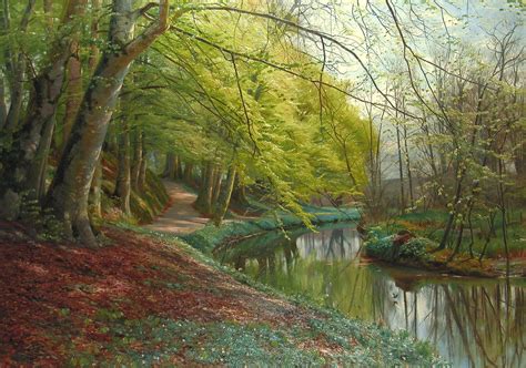 Realistic Landscape Oil Paintings By Peder Monsted - Painting Art ...