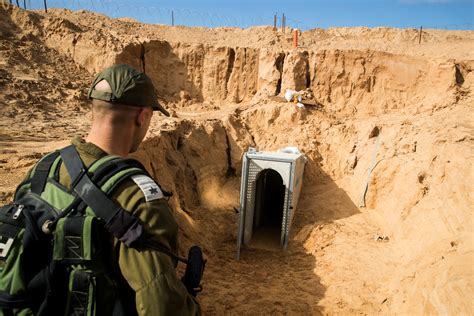 Israel puts tunnel dug under Gaza border on display to show threat