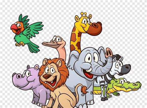 Kreskówka zoo, Kreskówka, rysunek clipart png | PNGEgg