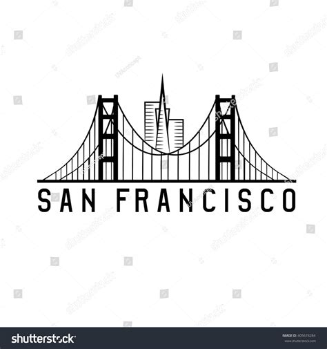 Skyline San Francisco Skyline Vector Design Stock Vector (Royalty Free ...