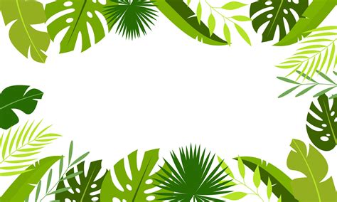 vector de fondo de hojas tropicales planas 7620377 Vector en Vecteezy