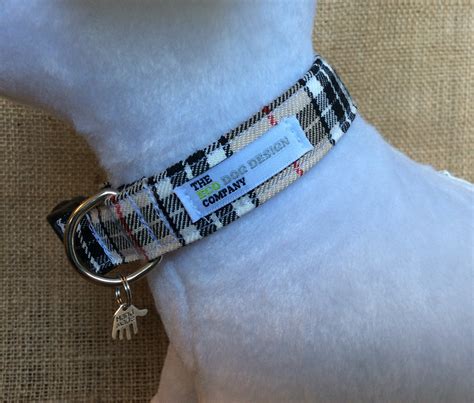 Classic Beige Tartan Dog Collar