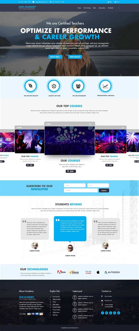 Wesite Templates Free - The Templates Art