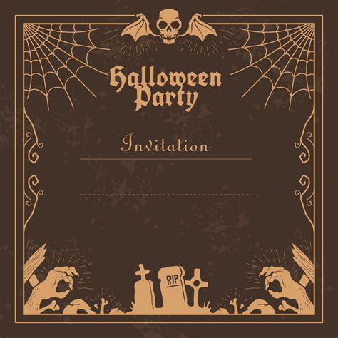 Halloween Party Invites Templates Free