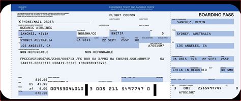 Airline Ticket Template Word | Qualads