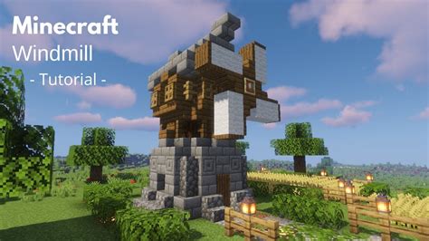 Minecraft: How to Build a Simple Windmill | Small Windmill (Tutorial ...