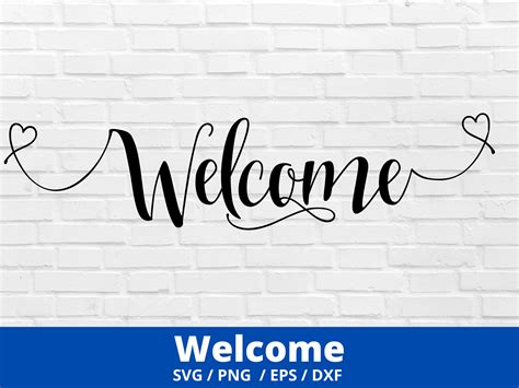 Welcome Script Svg Welcome SVG Welcome Sign SVG Welcome - Etsy