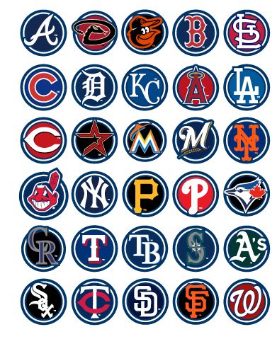 MLB Team Logos SVG Baseball SVG MLB Svg All MLB Teams Svg MLB Logo SVG ...