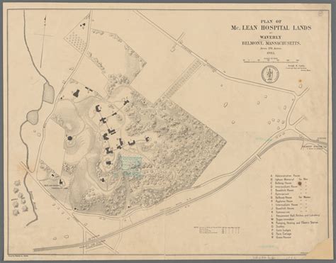 Plan of McLean Hospital lands at Waverly, Belmont, Massachusetts - NYPL ...