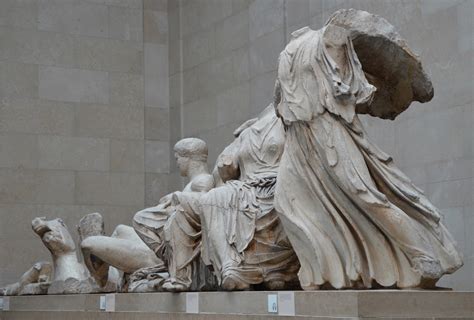 File:The Parthenon sculptures, an oblique view of the sculptures from ...