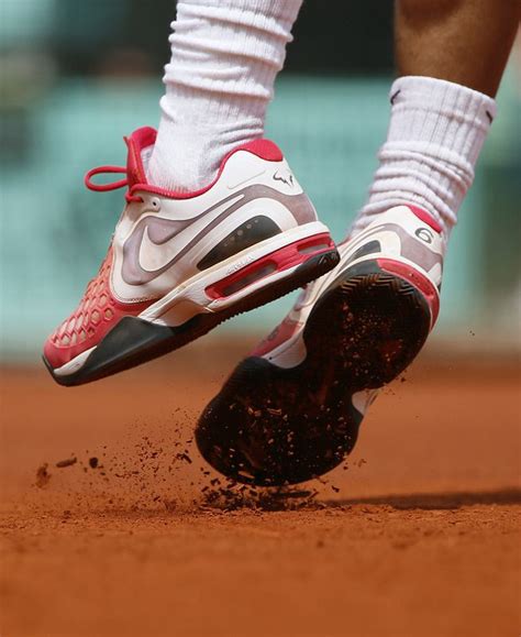 Spain's Rafael Nadal's Shoes: Court Ballistics with "6" means 6 French ...