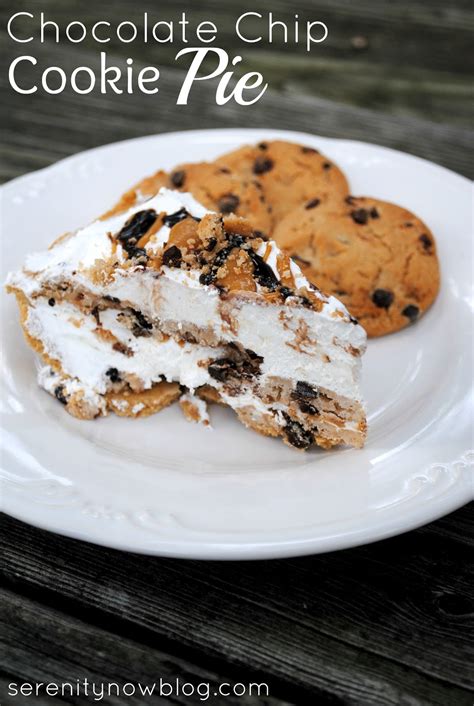 Serenity Now: Chocolate Chip Cookie Pie Recipe