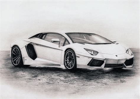 Lamborghini Aventador drawing by Bajan-Art on DeviantArt