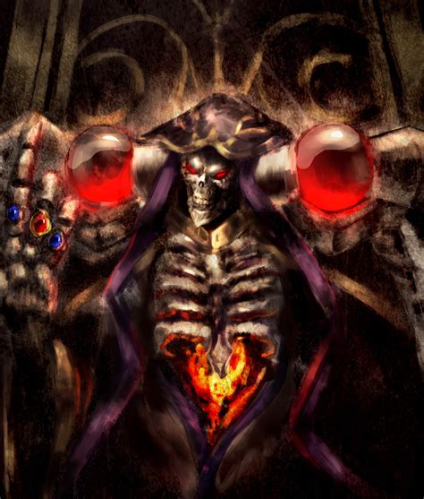 Skeleton painting, Overlord (anime), Ainz Ooal Gown HD wallpaper ...