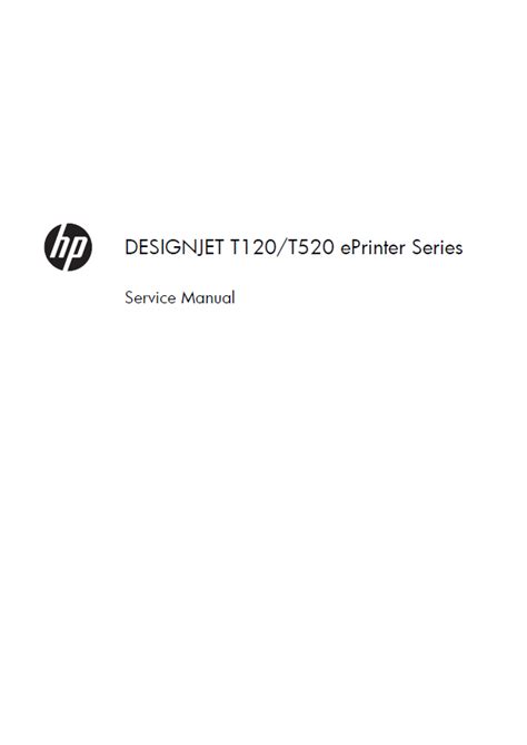 HP DESIGNJET ePrinter Series Service Manual and Parts Manual