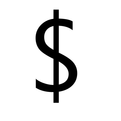 Dollar sign PNG transparent image download, size: 1500x1500px