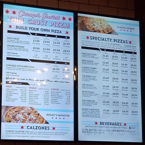 Rosati's Pizza - Chicago Loop menu in Chicago, Illinois, USA