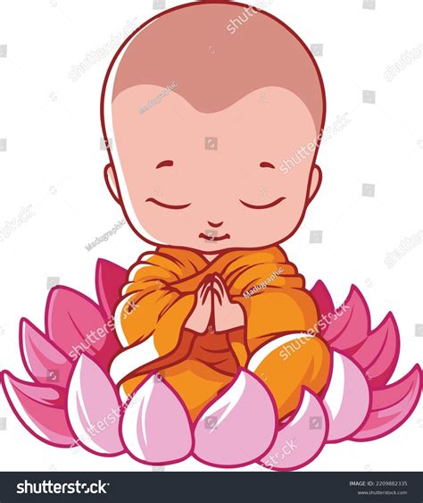 Buddha Cartoon Drawing Art Sketch Design Stock Vector (Royalty Free ...