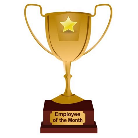 Employee of the Month Award, Golden Trophy Statuette | Zazzle.com