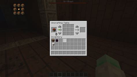 Uncrafting table output items are shown outside of the GUI · Issue ...