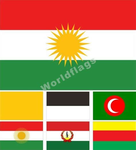 Kurdistan Flag 3X5FT Historical Ayyubid Dynasty Emirate of Soran ...