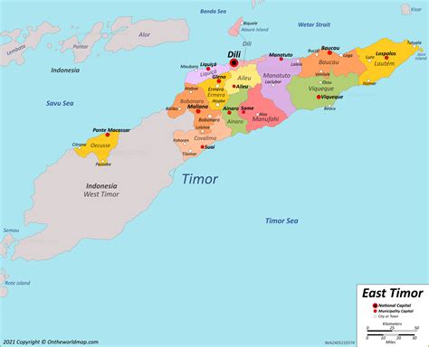 East Timor Maps | Detailed Maps of Democratic Republic of Timor-Leste ...