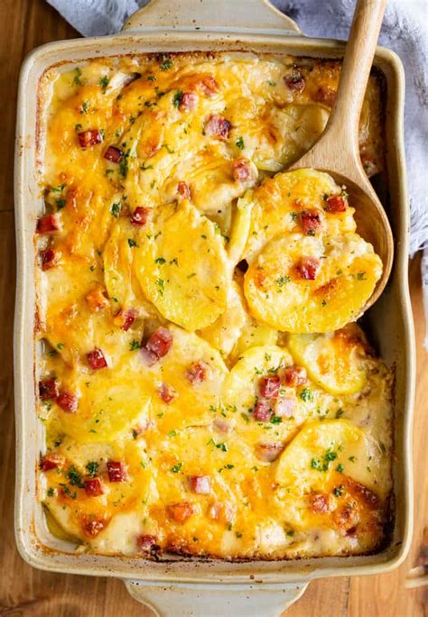 Scalloped Potatoes and Ham - The Cozy Cook