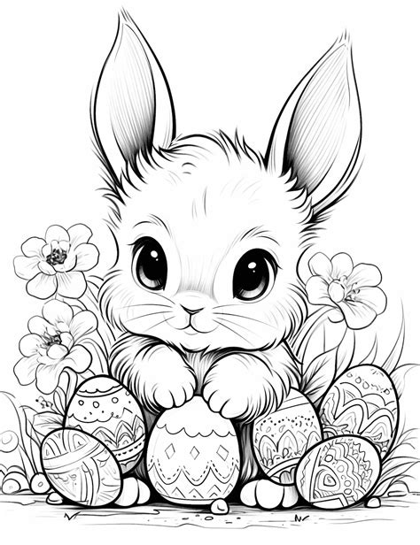 44 Cute Bunny Coloring Pages For Kids And Adults - Our Mindful Life