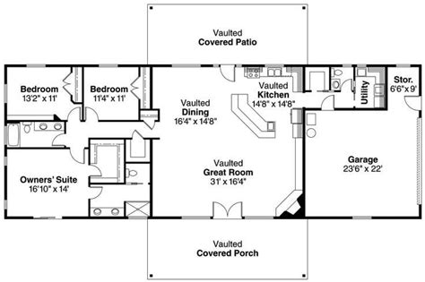 Inspirational Open Concept Ranch Style House Plans - New Home Plans Design