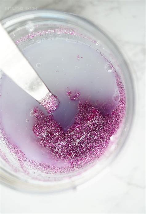 Glitter Slime Recipe Without Borax - The Crafting Chicks