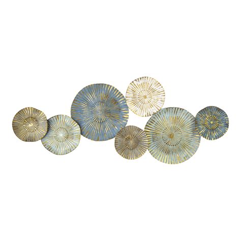 Stratton Home Decor Golden Rays Metal Plates Wall Decor - Walmart.com