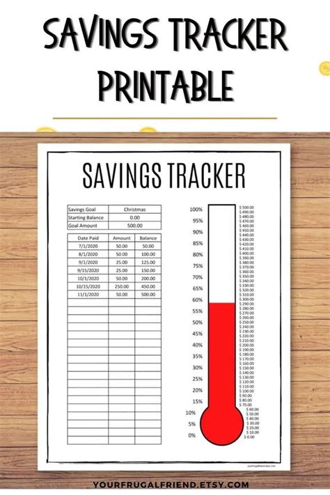 Savings Challenge Savings Tracker Savings Goal Printable - Etsy [Video ...