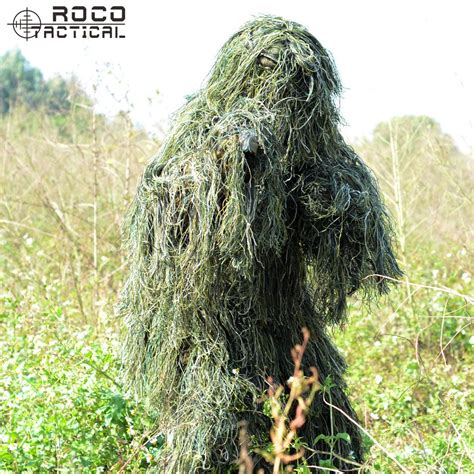 Free Shipping US Army Bionic Sniper Ghillie Suits Camouflage Grass ...