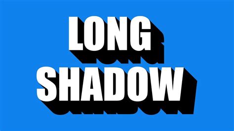 LONG SHADOW TEXT EFFECT | PHOTOSHOP TUTORIAL - YouTube