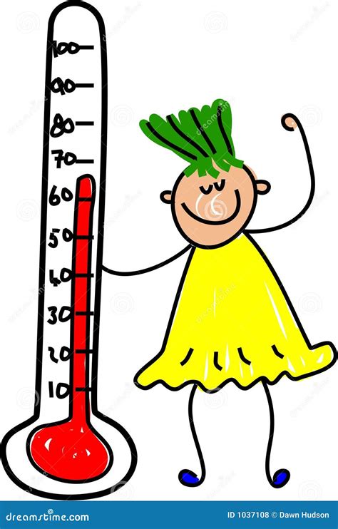 Thermometer Kid Royalty Free Stock Photos - Image: 1037108