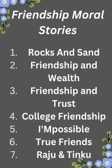 Friendship Moral Stories in English Friendship Story – STUDY VILLAGE