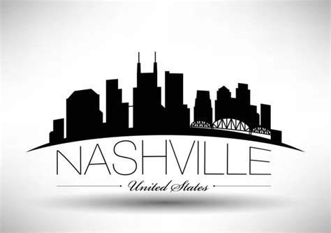 ᐈ Nashville skyline outline stock cliparts, Royalty Free nashville ...