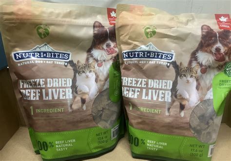 NEW 2pk- Canature Nutribites Freeze Dried Beef Liver Dog & Cat Pet ...