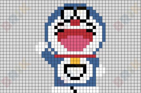 Doraemon Pixel Art Doraemon, 8 Bit Art, Lego Art, Sanrio Characters ...