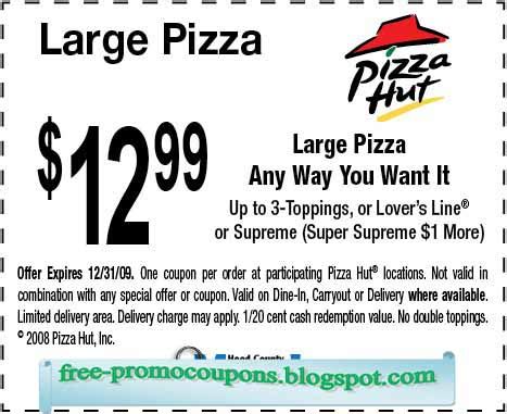 Printable Coupons 2020: Pizza Hut Coupons