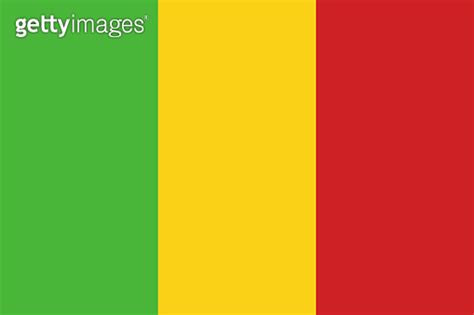 Flag of Mali in official rate and colors vector 이미지 (1074846072) - 게티이미지뱅크